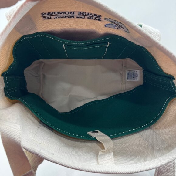 Land's End Canvas Tote Bag 5 Pocket Open Krause Donovan Law - Picture 6 of 8